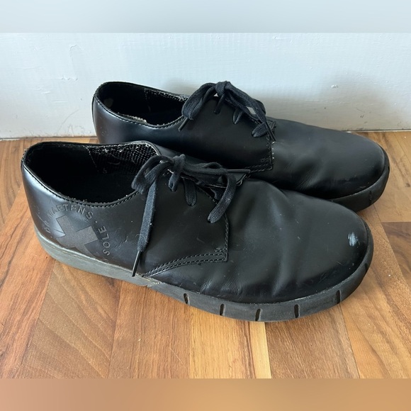 Doc Marten Bram Men's Black Leather Shoes size 10 used condition see photos
